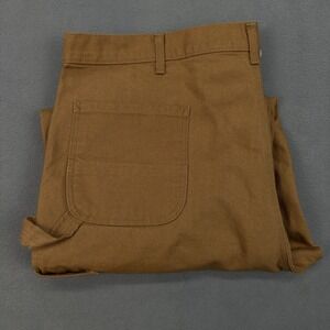 Carhartt Mens‎ B11 Brown Loose Fit Washed Duck Utility Work Pants 44x36 BN0011-M